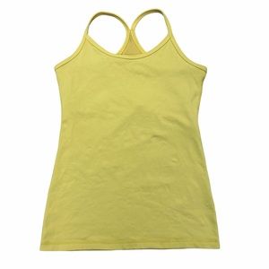 Women's Lululemon Power Y Tank Top Yellow Size 4